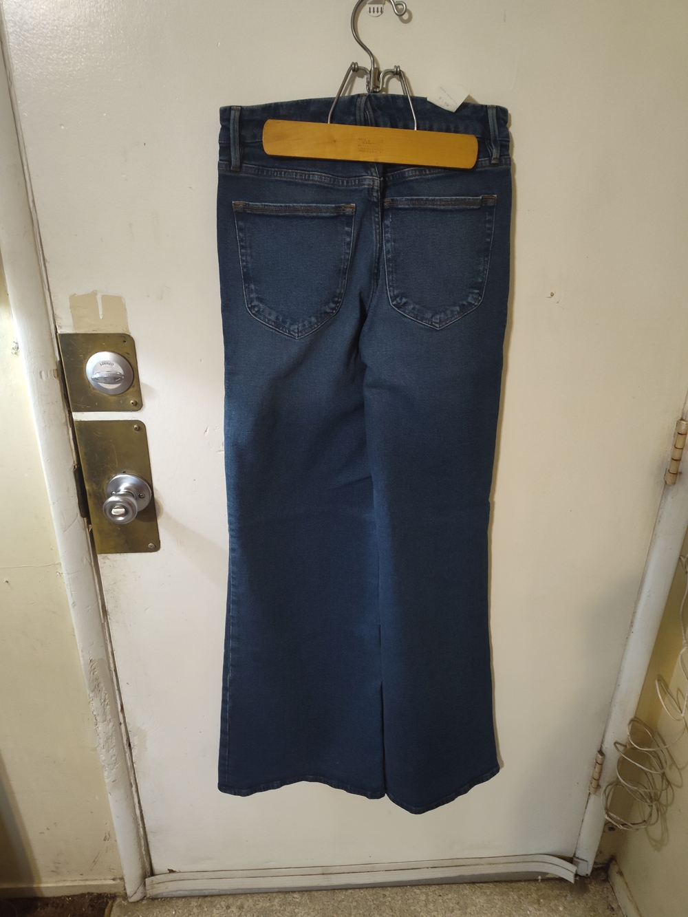 Good American Dark Blue Flare Jeans